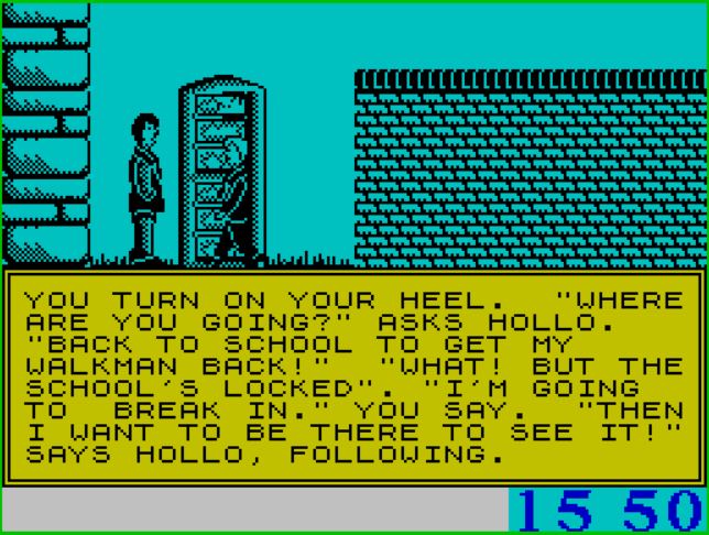 Grange Hill - ZX Spectrum game screenshot (1987) by Argus Press